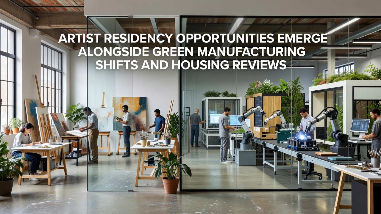 Artist Residency Opportunities Emerge Alongside Green Manufacturing Shifts and Housing Reviews